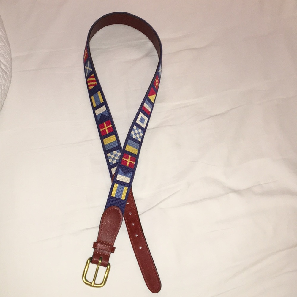 Needlepoint belt by Smathers and Branson. NWT